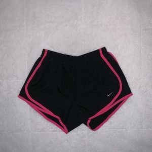 black and pink nike shorts